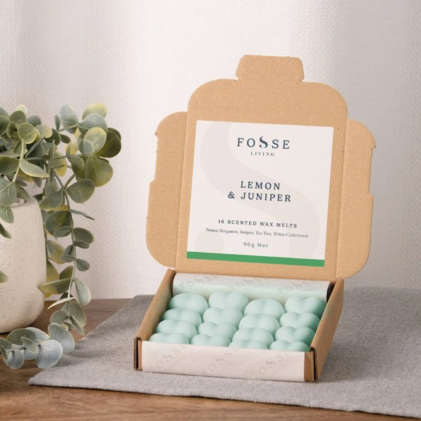 Lemon & Juniper Wax Melts - 16 Pack - Fosse Living | Luxury Home Fragrances