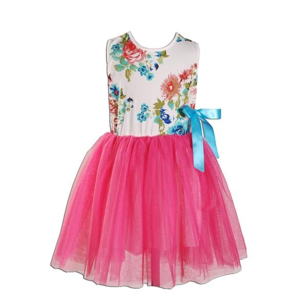 Cinda Coloured Floral Tutu Dress
