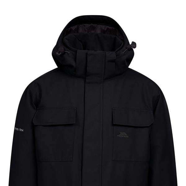 Trespass Mens Skerry Waterproof Jacket - Black - 