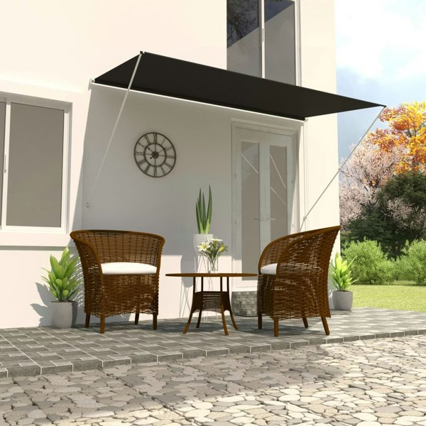 Berkfield Retractable Awning 350x150 cm Anthracite
