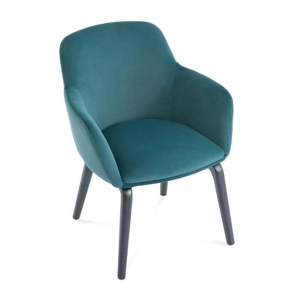 TRL Furniture Serenza Peacock Blue Fabric Dining Chair