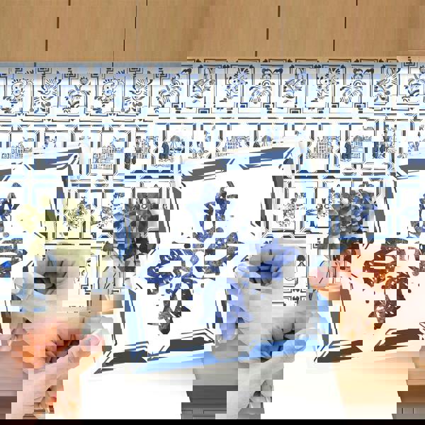 WT1528 - Dutch Blue Tiles Wall Stickers - 15 cm x 15 cm - 24 pcs.