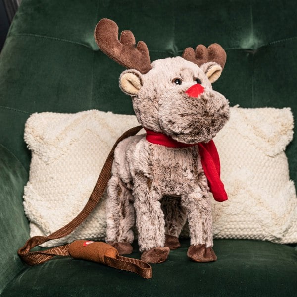 Samuel Alexander 39cm Battery Operated Brown Plush Musical Walking Animated Christmas Reindeer
