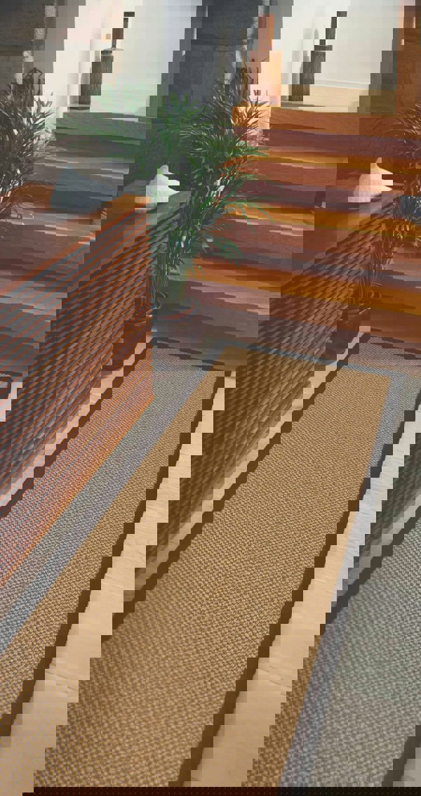 Luxurious Natural Non-Slip Sisal Rug | Bordered Design