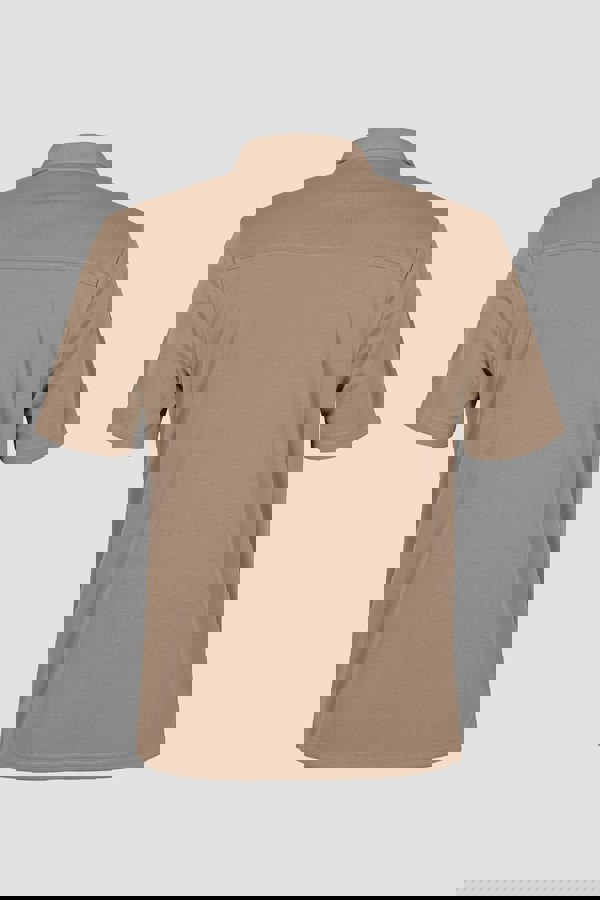 ENORSIA Mens Revere Collar Short Sleeve Jersey Shirt