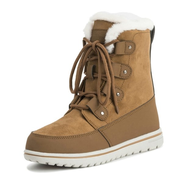 VIVA Polar Boot Women's Fleece Lined Snow Winter Hiking Durable Ankle Boots