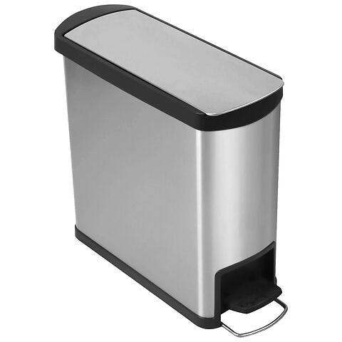 SupaWash Pro-Kleen Kitchen Toilet Bin 16L With Inner Bucket, Smudge Resistant Brushed Stainless Steel With Soft-Close Lid