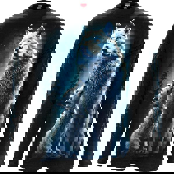 WOLF GUARDIAN - Longsleeve T-Shirt Black