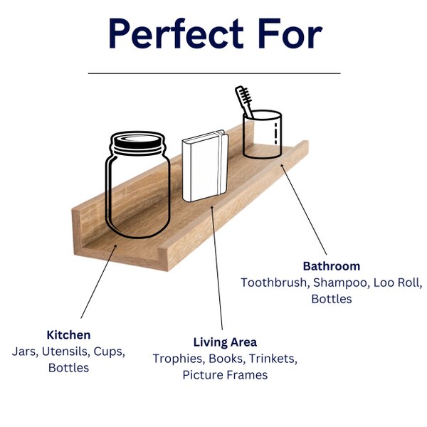 Core Products Dura Display Shelf Kit, Lipped Edge, Foiled Finish