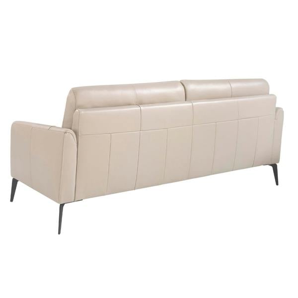 Angel Cerdá Taupe grey leather sofa 6137/6138