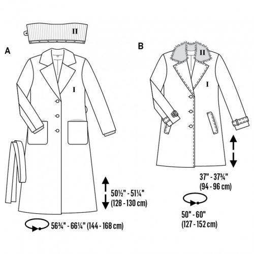 Burda Sewing Pattern 6462 Coats and Jackets For Women, 8 to 20 - Intermediate