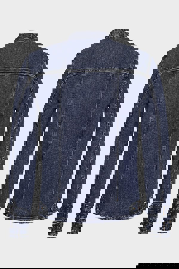 ENORSIA Men's Indigo Biker Denim Jacket