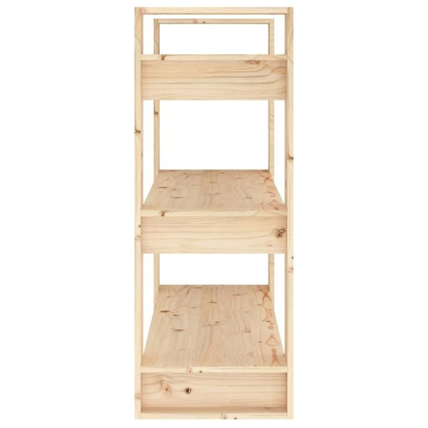 Berkfield Book Cabinet/Room Divider 80x35x91 cm Solid Wood Pine