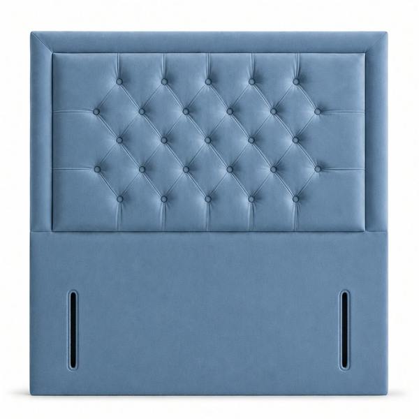Great British Beds Princess Headboard - Blue Plush