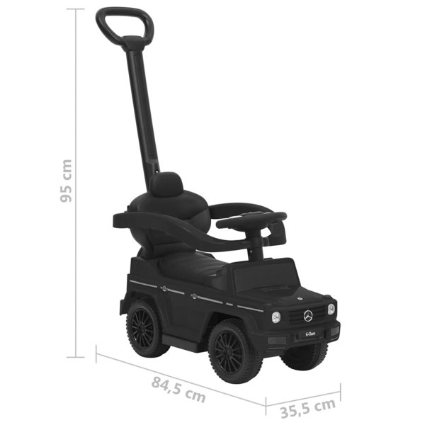 Berkfield Push Walk Car Mercedes-Benz G63 Black