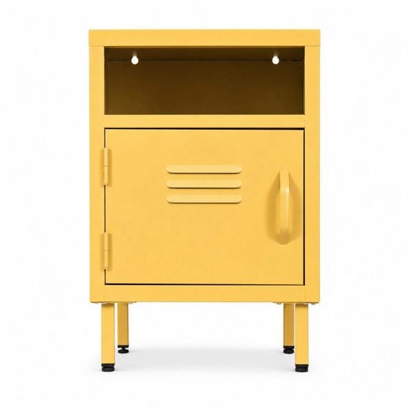 Mustard Yellow Metal Storage Locker