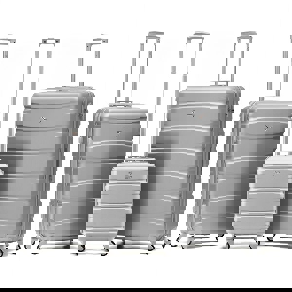 Flight Knight 45x36x20cm Cabin Case with Medium and Large Size Check-in Hold Luggage