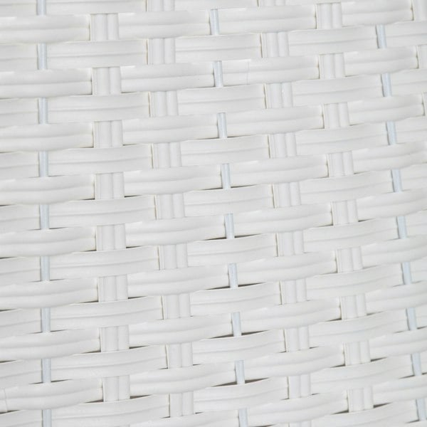 Samuel Alexander 47cm x 46cm Samuel Alexander Foldable Faux Rattan Christmas Tree Skirt in White