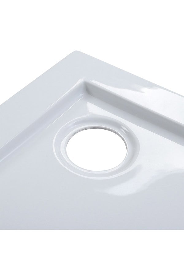 Living and Home 1000x800mm Rectangular Shower Tray White