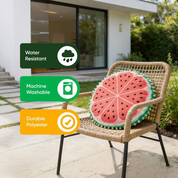 Gardenwize Pair of Outdoor Scatter Cushions – Watermelon Design