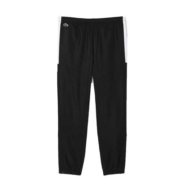 Lacoste Mens Sport Jogging Bottoms - Black/White - 