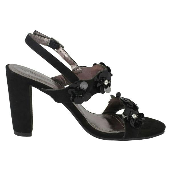 Anne Michelle Ladies Anne Michelle Flower Trim Sandals