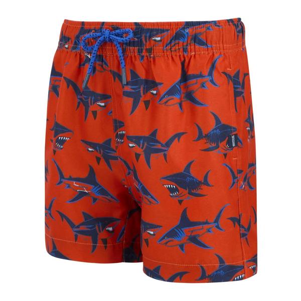 Regatta Childrens/Kids Skander Swim Shorts - Rusty Orange - 