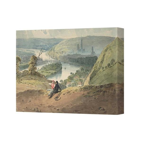 Benjamin Tate Design Contemporary Canvas Art Print With Deep Wooden Frame UK Handmade