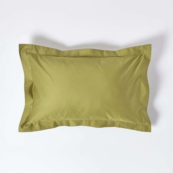 HOMESCAPES Premium 1000 TC Egyptian Cotton Sateen Weave Oxford Pillowcase, Standard Size