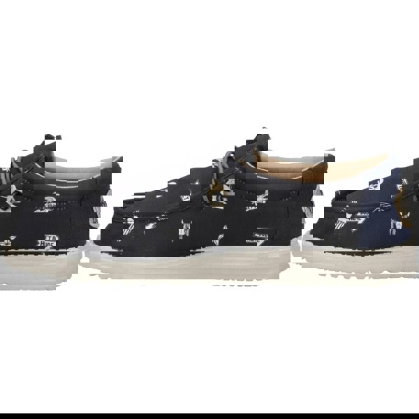 HEYDUDE Wally Stars n Skulls Shoes - Black