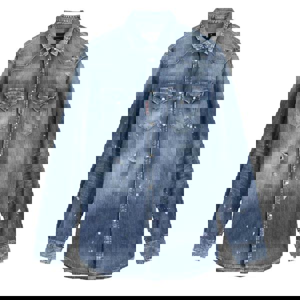 Dsquared2 Cool Guy Western Shirt Navy Blue W34