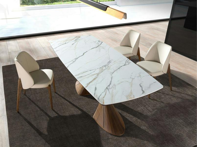 Angel Cerdá Cream leatherette chair 4207