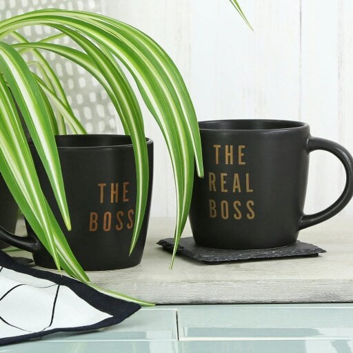 Kimm and Miller The Boss and The Real Boss Mug Duo Gift Set