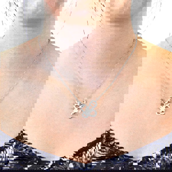 Anchor & Crew Flying Bee Link Paradise Necklace As Worn
