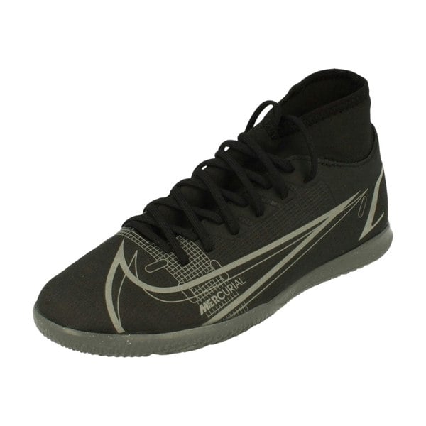 NIKE CV0954 004 Nike Superfly 8 Club IC  BLACK/GREY INDOOR FOOTBALL BOOT MENS UK 6