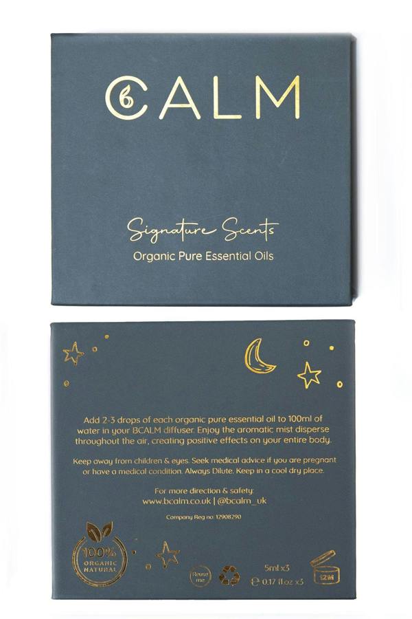 B Calm Full Set of 8 Organic Essential Oils + Treat!