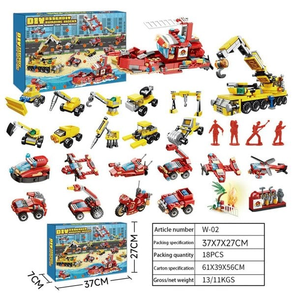 Fire Rescue Adventure Blind Box Toy Set Living and Home