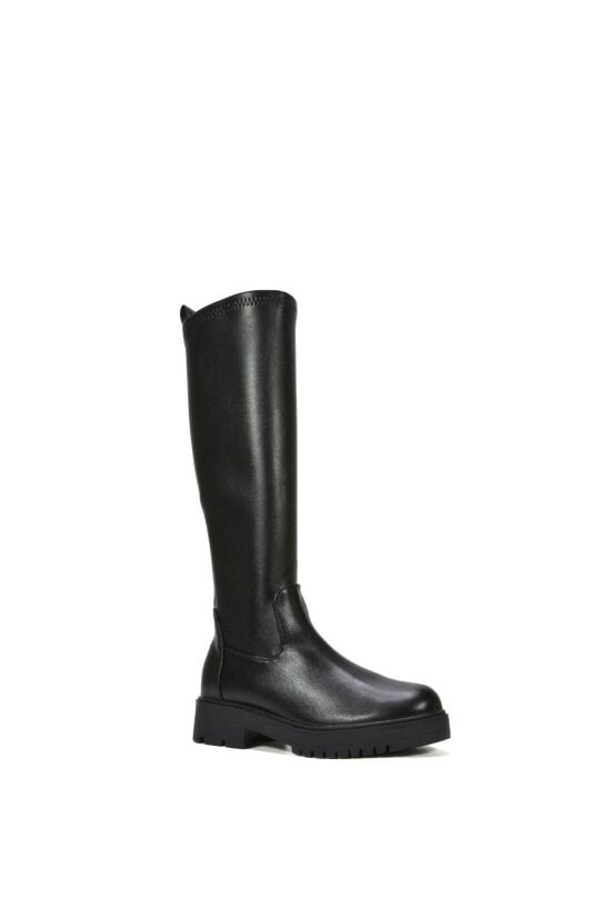 XY LONDON Chunky Sole Knee High Leg Stretch Boots