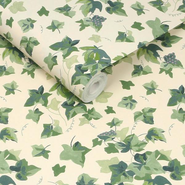 Cath Kidston Ivy Sky Green Wallpaper