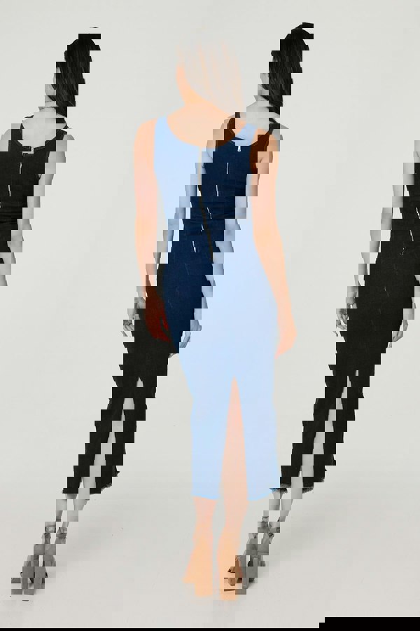 Blue | Denim Bodycon Midi Dress