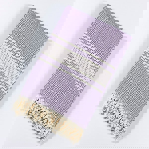 Cotton Bedspread, Lilac