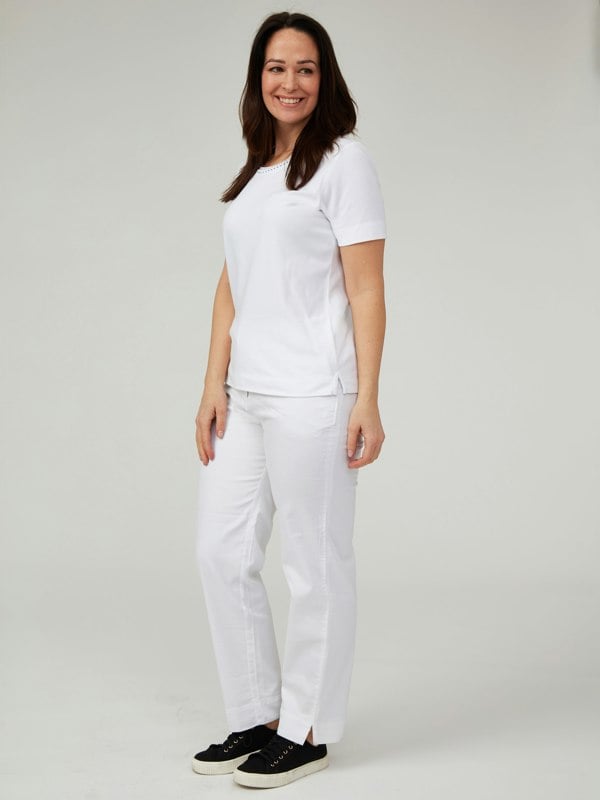 PennyPlain Cotton Rich Chino - White Wash