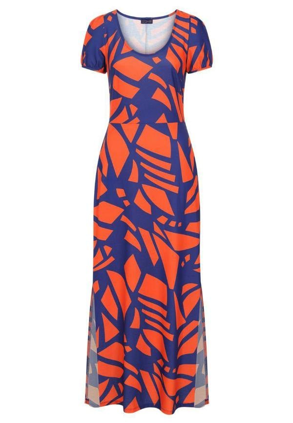 HotSquash Split Hem Scoop Neck Maxi Dress