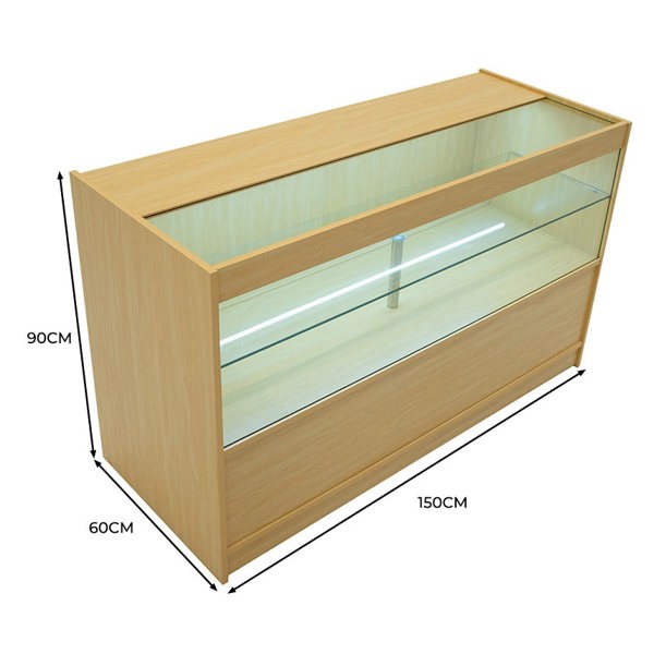 Monstershop LED Retail Shop Counter C1500 - Maple