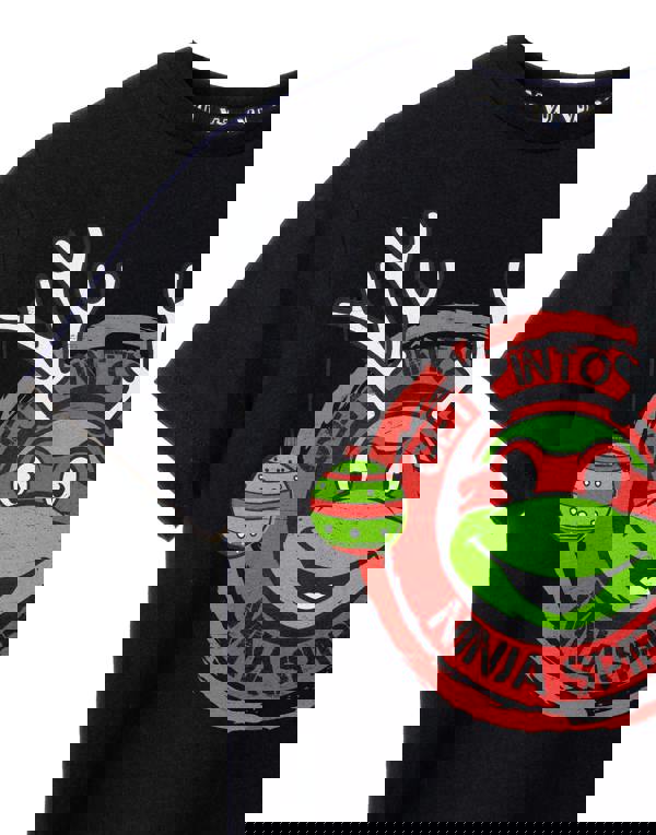 Teenage Mutant Ninja Turtles Boys Black Ninja Spirit Short Sleeved T-Shirt