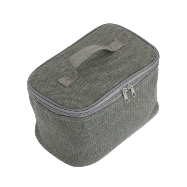 Grey Tweed Cooler Picnic Bag