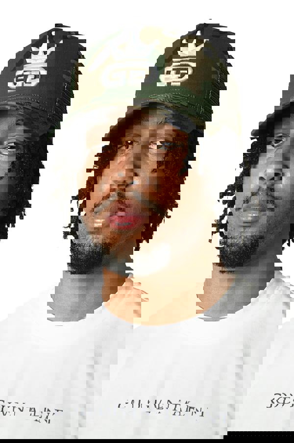 God Given Talent GGT White Logo Camo Green Mesh Snapback