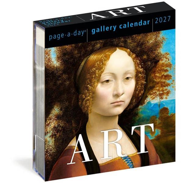 Art Gallery Desk Calendar 2027, Desk Calendars, Day To View, Art, Gift