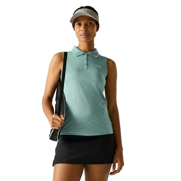 Regatta Womens/Ladies Tima II Sleeveless Polo Shirt - Ivy Moss - 