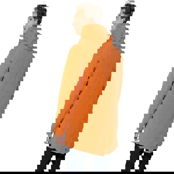 Aquascutum ACTIVE 3-WAY PARKA RUST FW23 JK001 23 Orange Parka Jacket Mens S